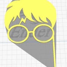 harry potter cake toppers 3d print model - Mito3D