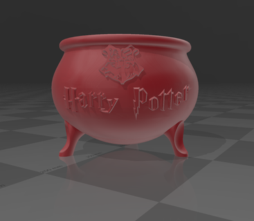 harry potter cauldron harry potter hogward cauldron pots deco potter harry movies  3d print model - Mito3D
