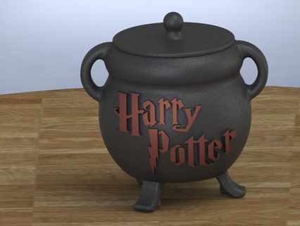 atormentar oleiro caldeirão limitado oferta Howarts Magia caneca Voldemort bruxas 3d print model - Mito3D
