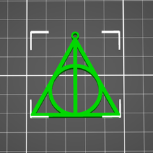 harry potter character symbol ear rings pendant necklace jewelry charm 3d print model - Mito3D