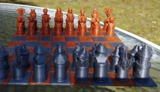 atormentar oleiro xadrez jogos 3d print model - Mito3D