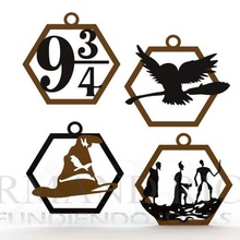 harry potter christmas ornaments fashion spheres games tree holidays winter fun decoration charms echisos hatches posimas portraits newspaper 3d print model - Mito3D