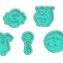 harry potter cookie cutter set 5 weasley ron dumbledore albus professor granger hermione owl hedwig hagrid cutters cithen home cook cookies stamp 3d print model - Mito3D