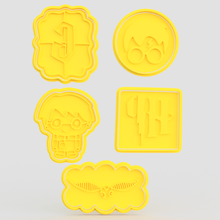 harry potter cookie cutter set 5 home weasley ron dumbledore albus professor granger hermione owl hedwig hagrid cutters cithen cook cookies stamp 3d print model - Mito3D