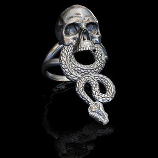 harry potter dark mark ring snake skull 3d print model - Mito3D