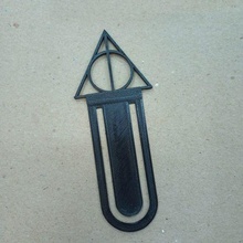 harry potter deathly hallows bookmark 3d print model - Mito3D
