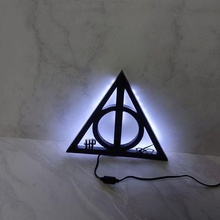 harry potter deathly hallows wall lamp 3d print model - Mito3D