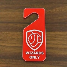 harry potter door sign - griffindor do not disturb wizard warning 3d print model - Mito3D