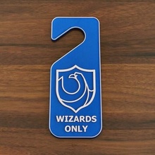 harry potter door sign - ravenclaw do not disturb wizard warning 3d print model - Mito3D