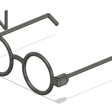 Harry Töpfer Brille robust einfach drucken 3d print model - Mito3D