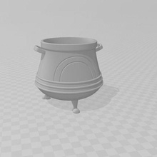harry potter hat cauldron 3d print model - Mito3D