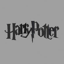 Harry Töpfer Hut Flip Text Kunst Logo Film Kino Magie Hogwarts Zauberei voldemort 3d print model - Mito3D