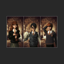 Harry vasaio hermione ron arte Potter granger Hogwarts Grifondoro cartone animato strega Magia 3d print model - Mito3D
