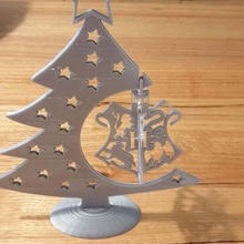 harry potter hogwarts christmas bauble decoration ornament tree harrypotter navidad noel no support xmas decor 3d print model - Mito3D