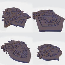 harry potter house pin crocs fashion hp jibbitz 3d print model - Mito3D