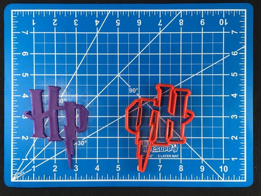 harry vasaio hp logo fondente biscotto taglierina impostato multiple dimensioni casa 3d print model - Mito3D