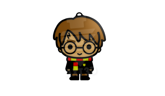 harry potter keychain hermaione rum hogwarts 3d print model - Mito3D