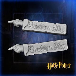 Harry çömlekçi vuruntu sokak işaret Sanat sütun mum Kulp destek ulumak Hogwarts miras ROM Hermione Albus Dumbledore Snape jk kürek çekme armür köşegen karanlık sanatlar 3d print model - Mito3D