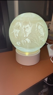 Harry vasaio lampada arte litografie 3d lampada Harry vasaio Harry poter foto 3d print model - Mito3D
