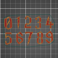 Harry çömlekçi sayılar harfler alfabe sihirbaz büyü 3d print model - Mito3D