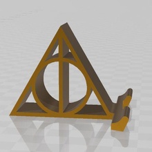 harry potter phone stand gadget deathly hallows android apple tablet 3d print model - Mito3D
