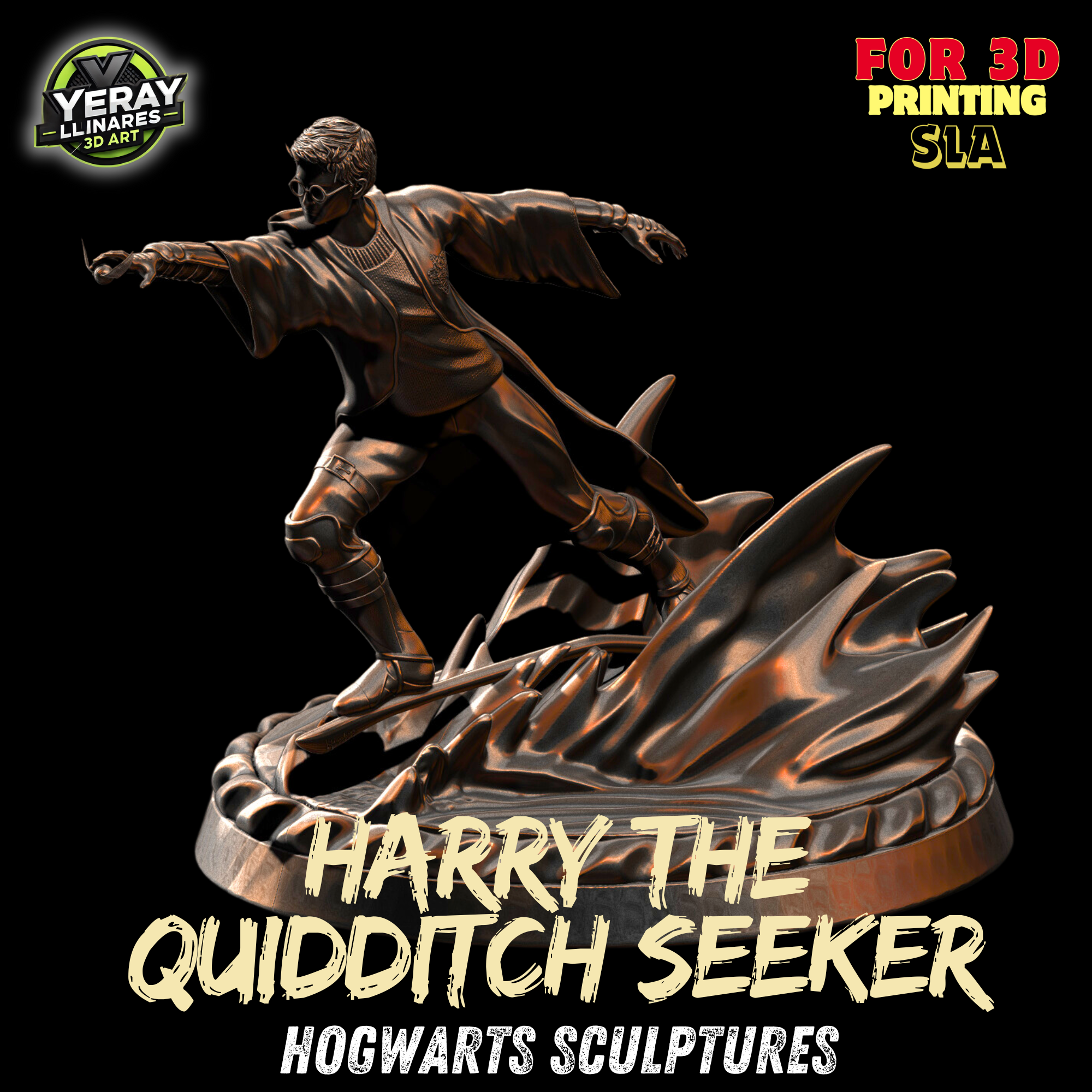 harry çömlekçi quidditch arayan sanat harrypotter i̇spiyoncu nimbus2000 impresi n3d sla resina3d modelo3d toplama eskültür proyecto3d decoraci yaramaz fanart yapımcılar büyü 3D print model - Mito3D