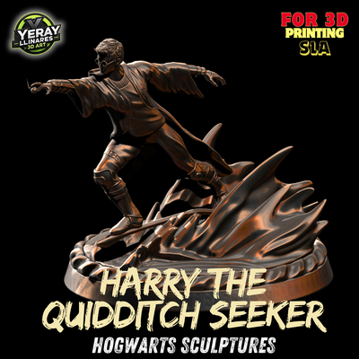 harry potier quidditch chercheur art harry potter moucharddorada nimbus2000 impresi n3d sla resina3d modelo3d collectionner escultura proyecto3d decoraci vilain fanart fabricants magie 3d print model - Mito3D