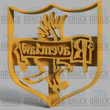 harry potter ravenclaw cookie cutter home jannie dwelling biscuit cutting gryffindor 3d print model - Mito3D