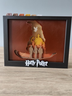harry potter shadow box 3d print model - Mito3D