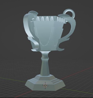 harry potter triwizard tournament cup keychain keychain harry potter triwizard cup art  3d print model - Mito3D