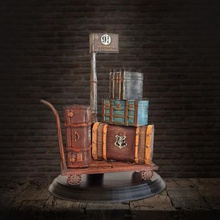 harry potter trunks luggage cart - hogwarts express game sorceress magic lord voldemort dobby horcrux basilisk low poly broomstick dark quidditch ollivanders dragon wand wizardry witchcraft ron weasley elder movies draco malfoy lucius hermione granger severus snape fenrir greyback statue trunk suitcase 3d print model - Mito3D