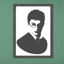 Harry vasaio parete decorazione film Hogwarts deco silhouette conosciuto 3d print model - Mito3D
