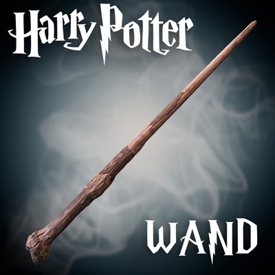 harry potter wand magic wizardry wizard witchcraft witch hogwarts legacy gryffindor mage sorcery magician 3d print model - Mito3D