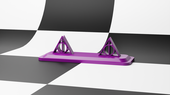 harry potter wand stand dethly hallows 3d print model - Mito3D