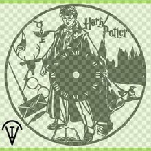 harry potter watch home time magic harry potter stencil clock wall house