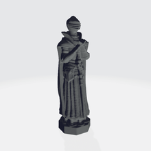 atormentar oleiro bruxo xadrez conjunto rainha jogos penhor bispo cavaleiro torre modelo escultura 3d print model - Mito3D