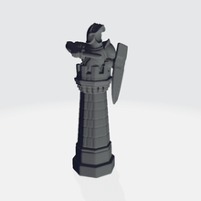 harry potter wizard chess set - rook game pawn bishop knight queen model sculpture 3d print model - Mito3D