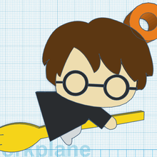 Harry Potter porte clés bijoux harry potier quiditch 3d print model - Mito3D