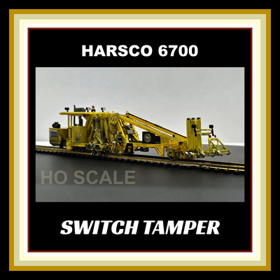 harsco 6700 switch tamper ho scale pandrol jackson production mow maintenance railroad of model machinery vehicle train track repair hydraulic diesel 3d print model - Mito3D