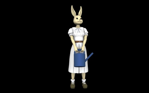 haru 3d Yazdır kürklü canavar Legoshi hayran Sanat anime tavşan kürk hayvanlar yaratık 3d print model - Mito3D