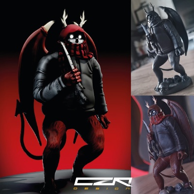 haru dorohedoro jogos demonio diablo diabo colecionável historieta manga 3d print model - Mito3D