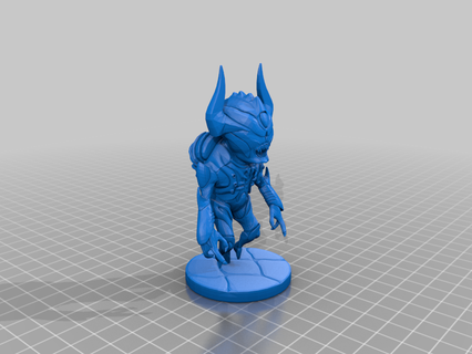 harvester collectible demon doom multiplayer toy uzarran creatures 3d print model - Mito3D