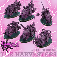 harvesters - grim hounds bikers tool chaos dark tabletop wargaming 3d print model - Mito3D