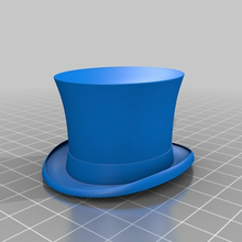chapéu elegante chique topo cartola acessórios 3d print model - Mito3D