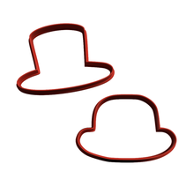 hat bowler cookie cutter - galley 2 models 3d print model - Mito3D