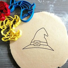 chapéu Bruxas biscoito cozimento cortador massa cozinha assar biscoitos speculoos 3d print model - Mito3D