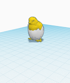 hatching easter chick chicken egg cute decoration toy adorable easterxcults 3d print model - Mito3D