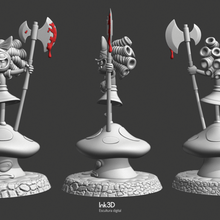 la haine de fairyland gertrude divers sang alabarda alabard caractère high poly du royaume des fées 3d print model - Mito3D