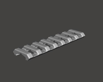 hatsan rompere barile aria fucile picatinny rotaia coda rondine 3d print model - Mito3D