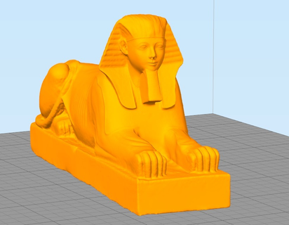 Hatschepsut Sphinx Metropolitan Museum Kunst 3d Drucker 3d print model - Mito3D